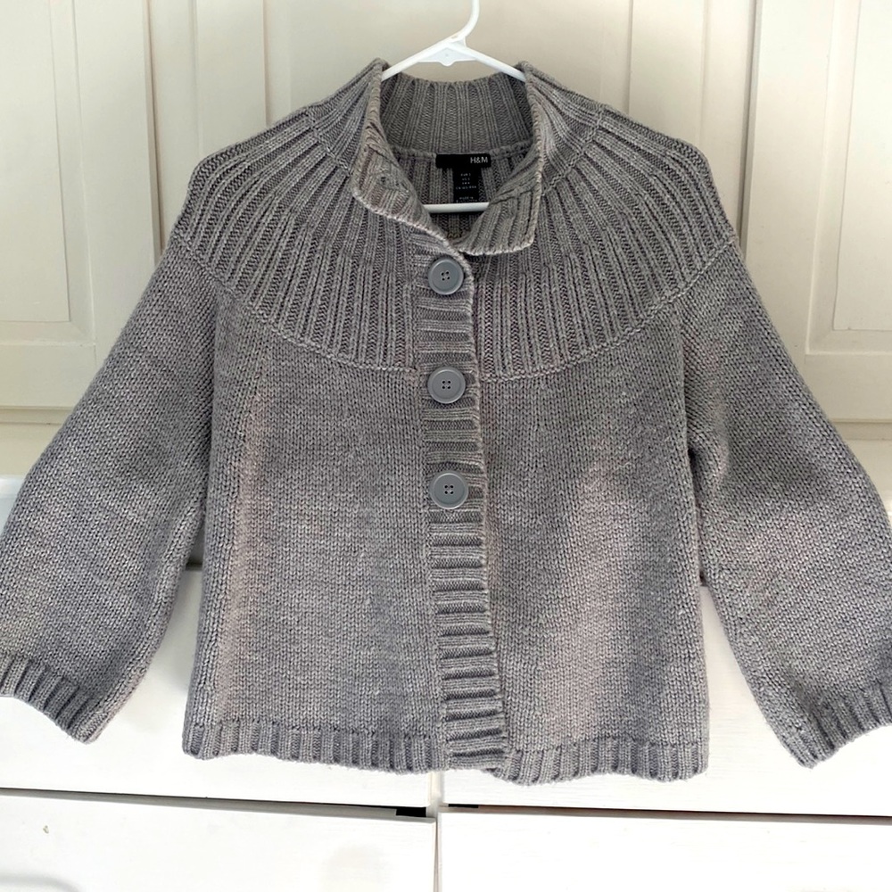 H&M grey sweater, gently worn